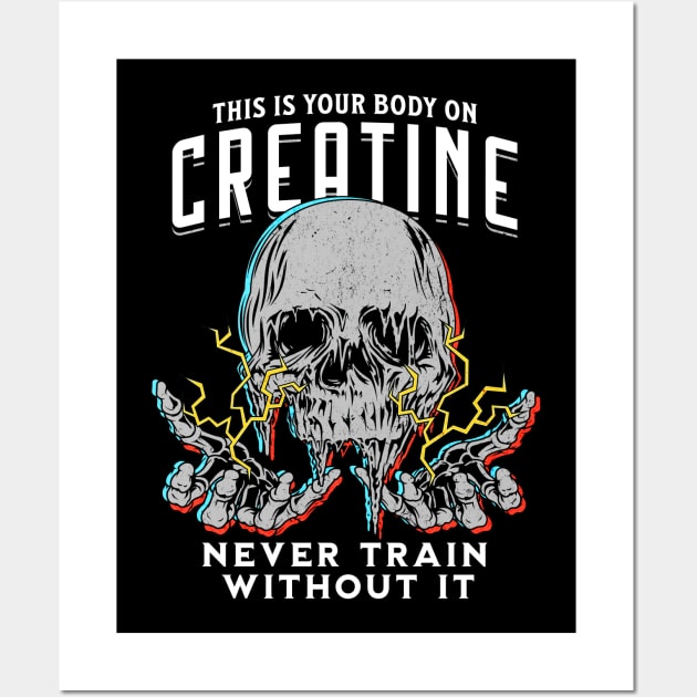 Your Body on Creatine Drk Wall Art by RuthlessMasculinity